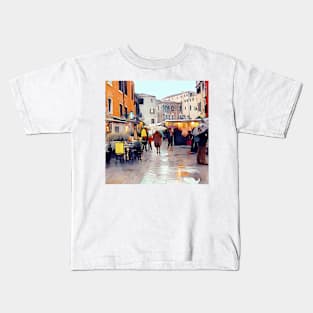 Venice on A Rainy Day Kids T-Shirt